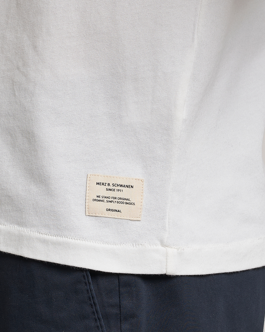 Homme | Polos | Merz b. Schwanen | Organic Cotton Washed Polo White