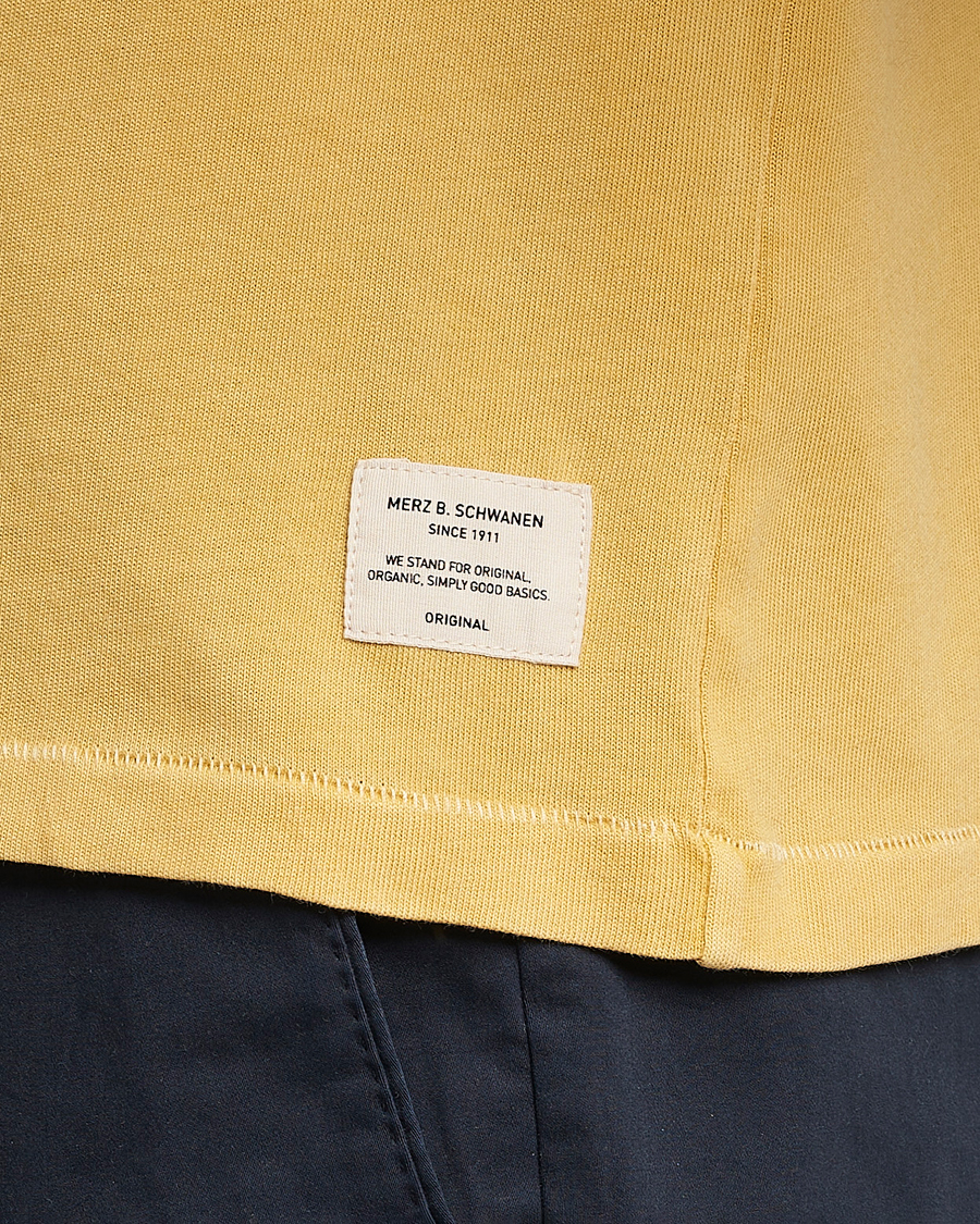 Homme | Polos | Merz b. Schwanen | Organic Cotton Washed Polo Sunshine Yellow