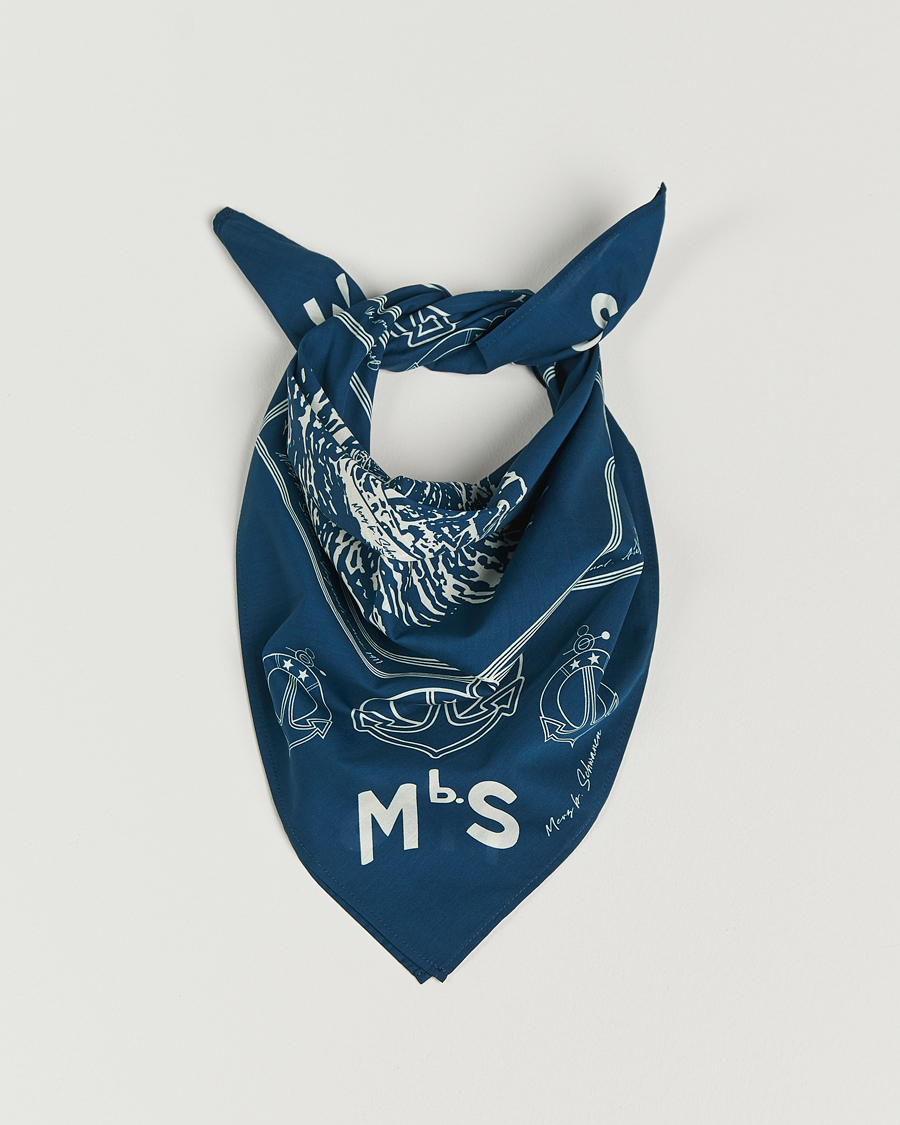 Homme | Écharpes | Merz b. Schwanen | Merz b. SchwanenCotton BandanaInk Blue