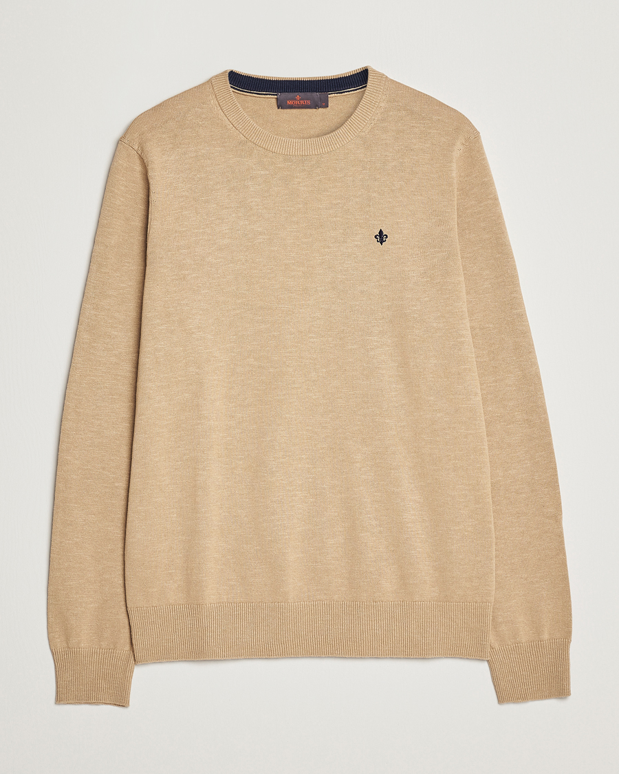 Homme | Pulls Et Tricots | Morris | Harold Summer Crew Neck Camel