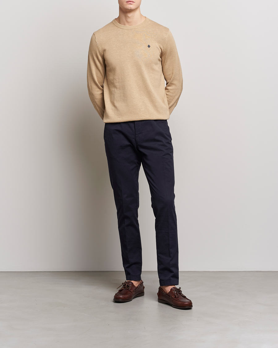 Homme | Pulls Et Tricots | Morris | Harold Summer Crew Neck Camel