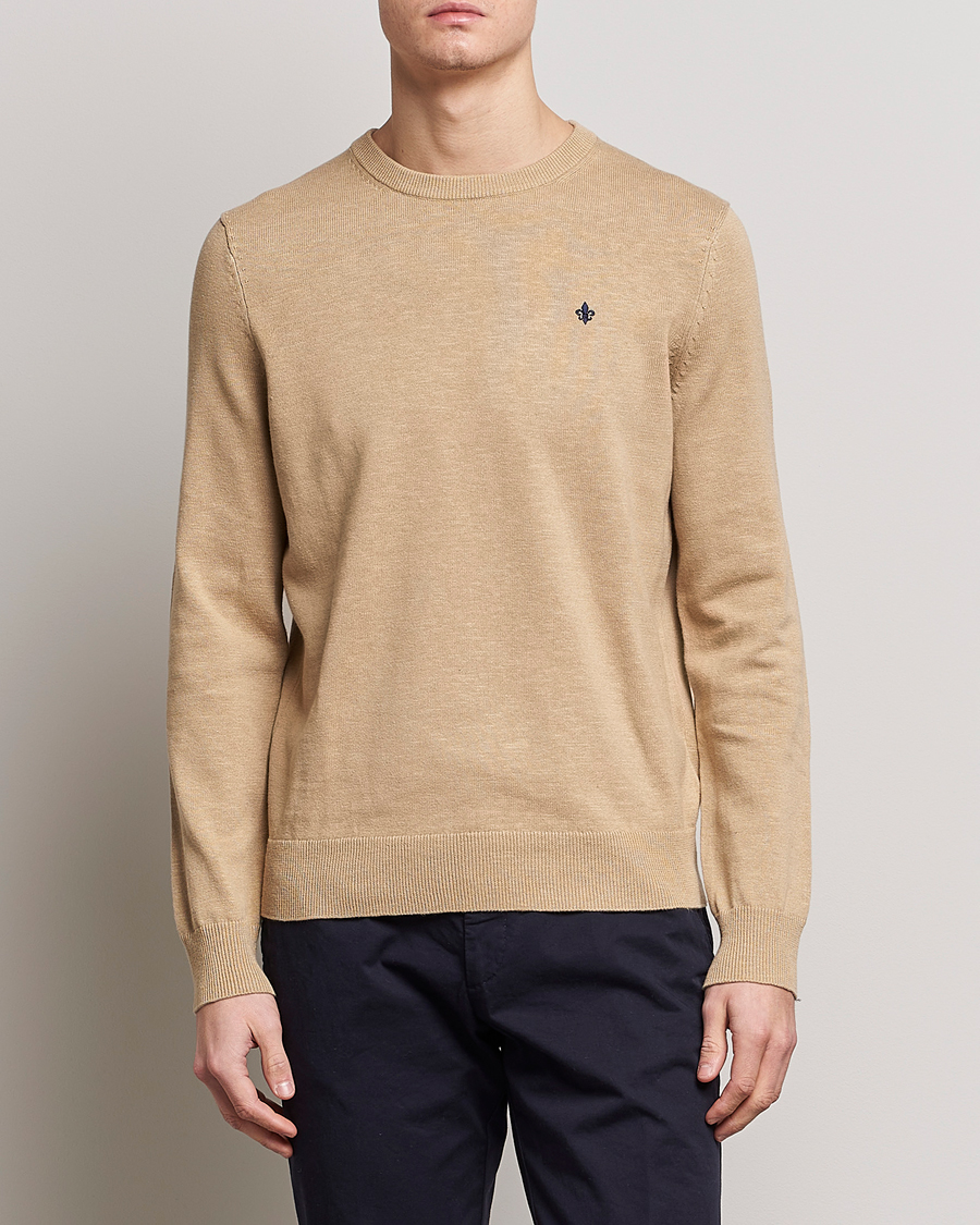 Homme | Pulls Et Tricots | Morris | Harold Summer Crew Neck Camel