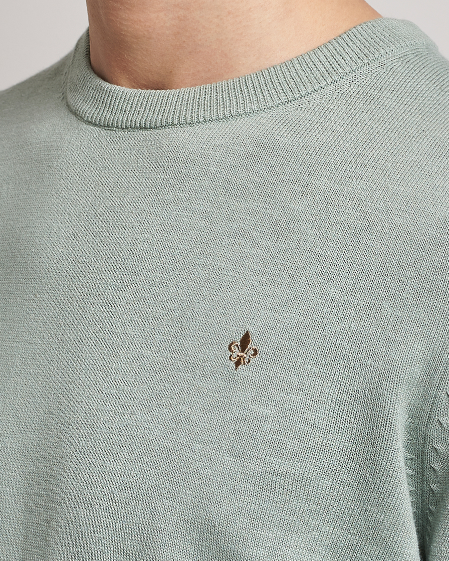 Homme | Pulls Et Tricots | Morris | Harold Cotton/Linen Summer Crew Neck Mint Green