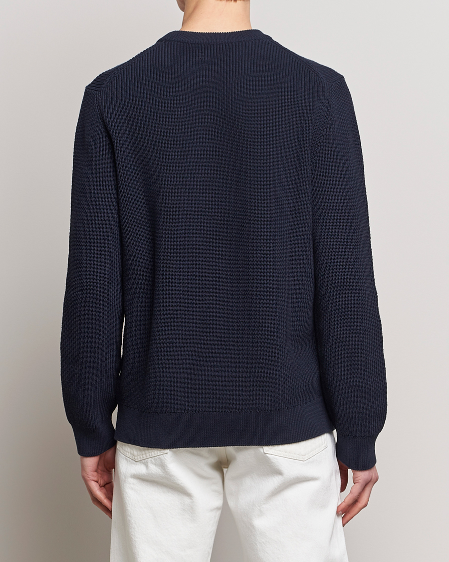 Homme | Pulls Et Tricots | Nudie Jeans | Augusti Rib Cotton Sweater Navy