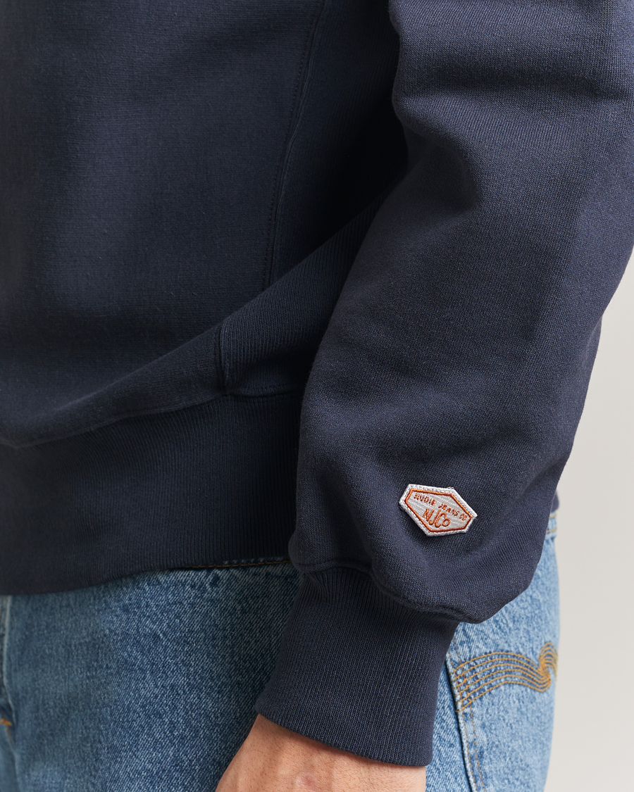 Homme | Pulls Et Tricots | Nudie Jeans | Hasse Crew Neck Sweatshirt Navy