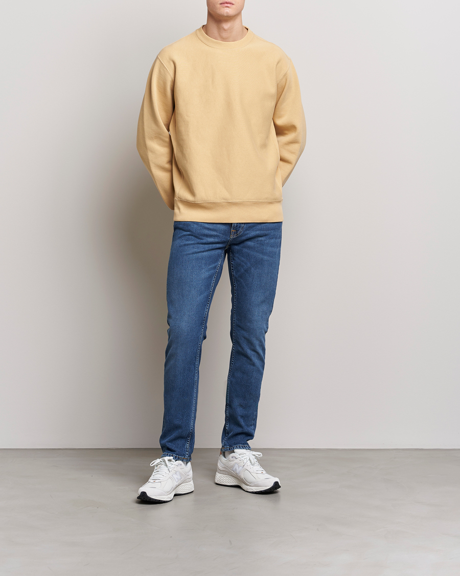 Homme | Pulls Et Tricots | Nudie Jeans | Hasse Crew Neck Sweatshirt Faded Sun