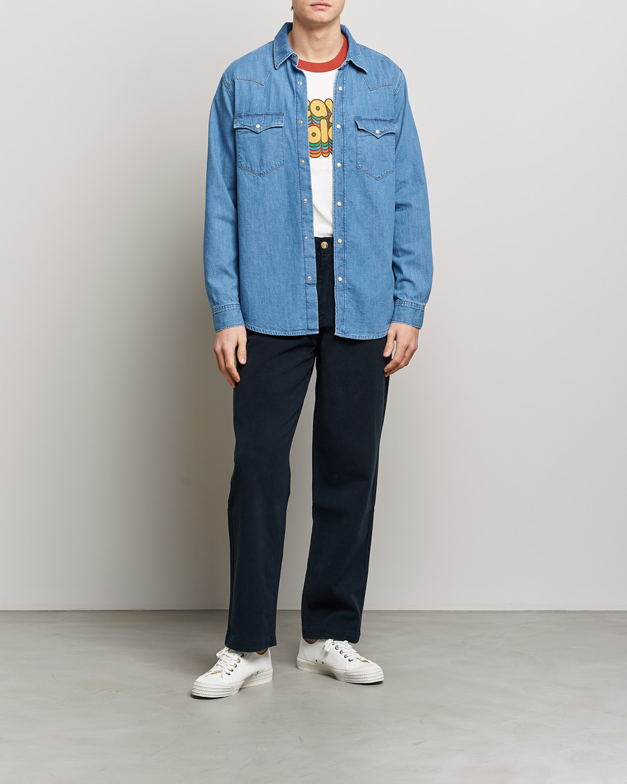 Homme | Chemises | Nudie Jeans | George Denim Shirt Another Kind Of Blue