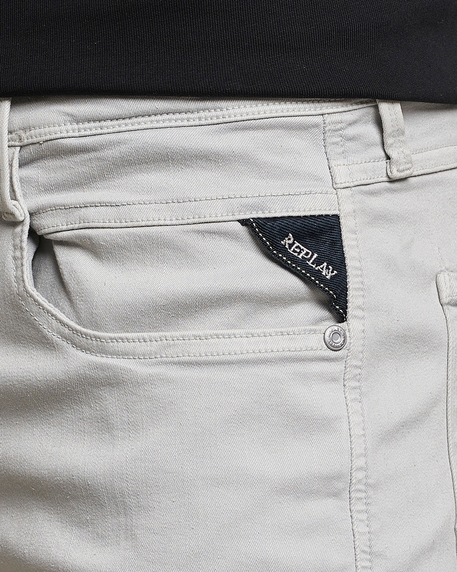 Homme | Pantalons | Replay | Anbass Hyperflex X.Lite 5-Pocket Pants Chaulk Grey