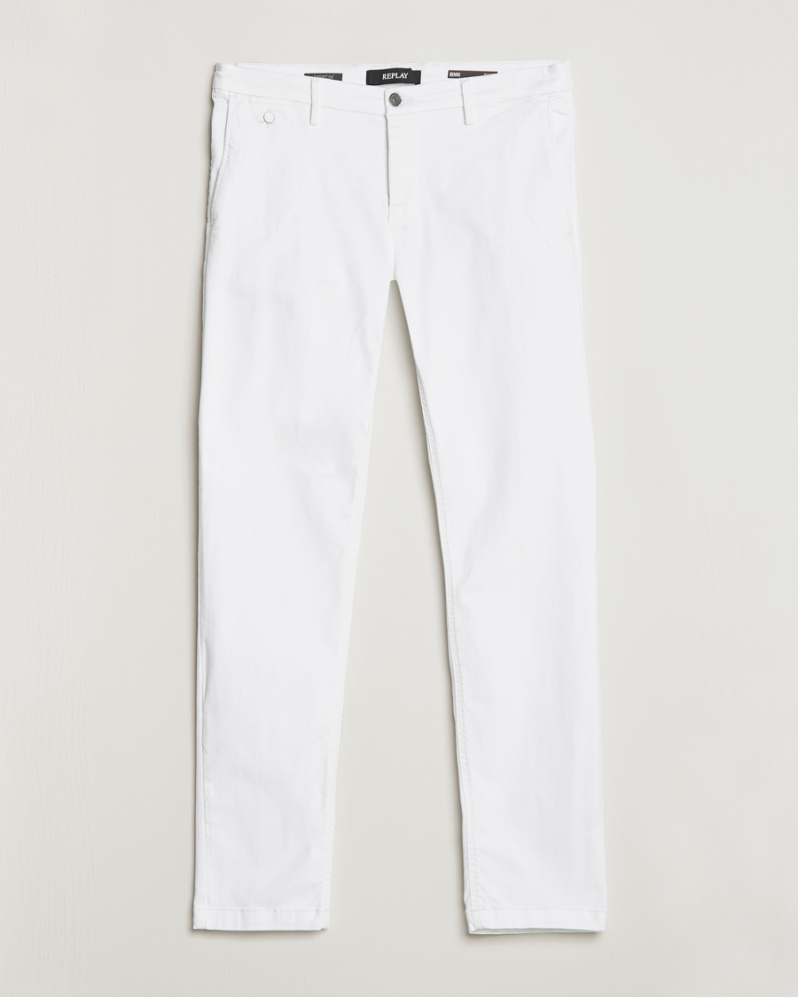 Homme | Pantalons | Replay | Benni Hyperflex X-Lite Chinos White