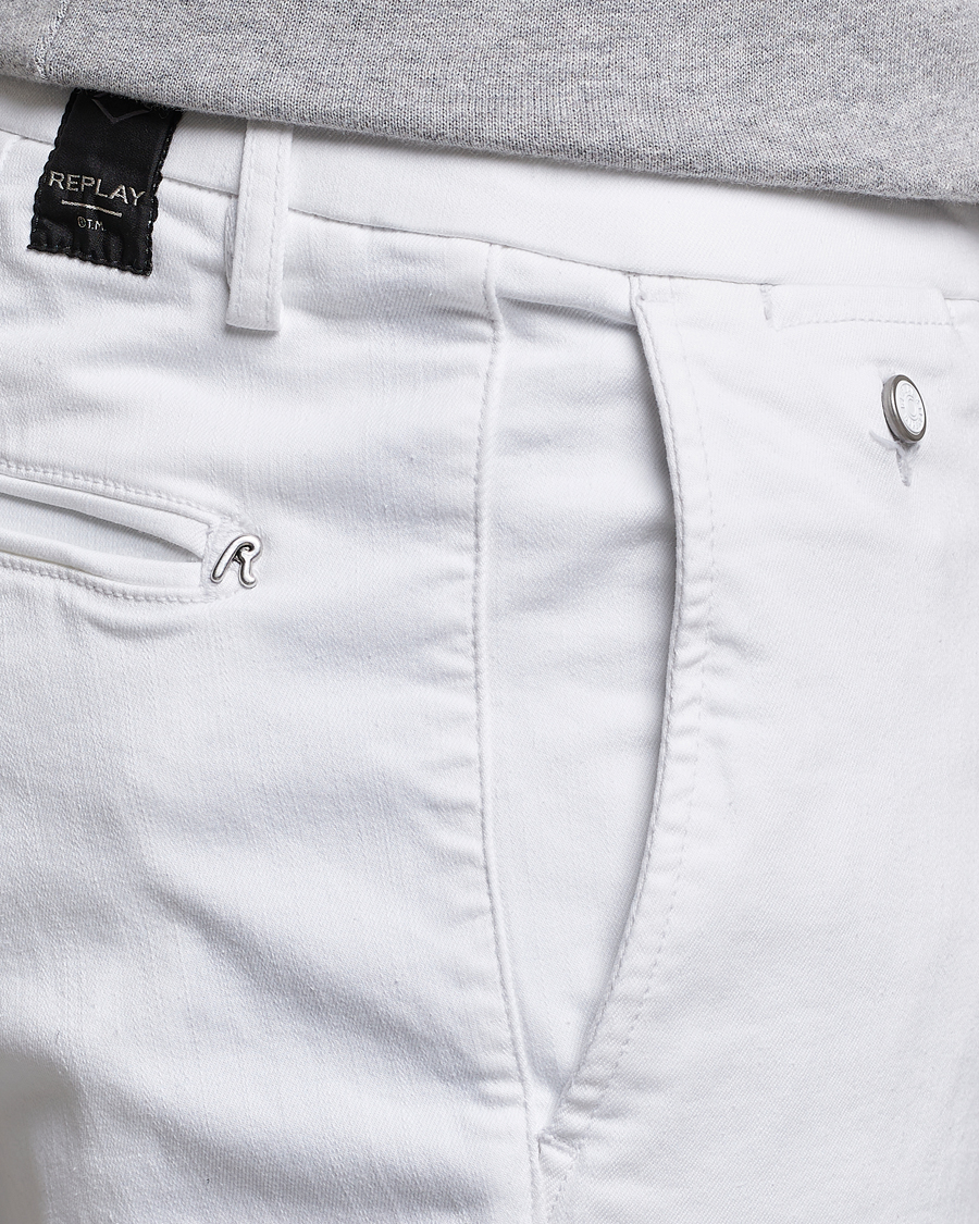 Homme | Pantalons | Replay | Benni Hyperflex X-Lite Chinos White