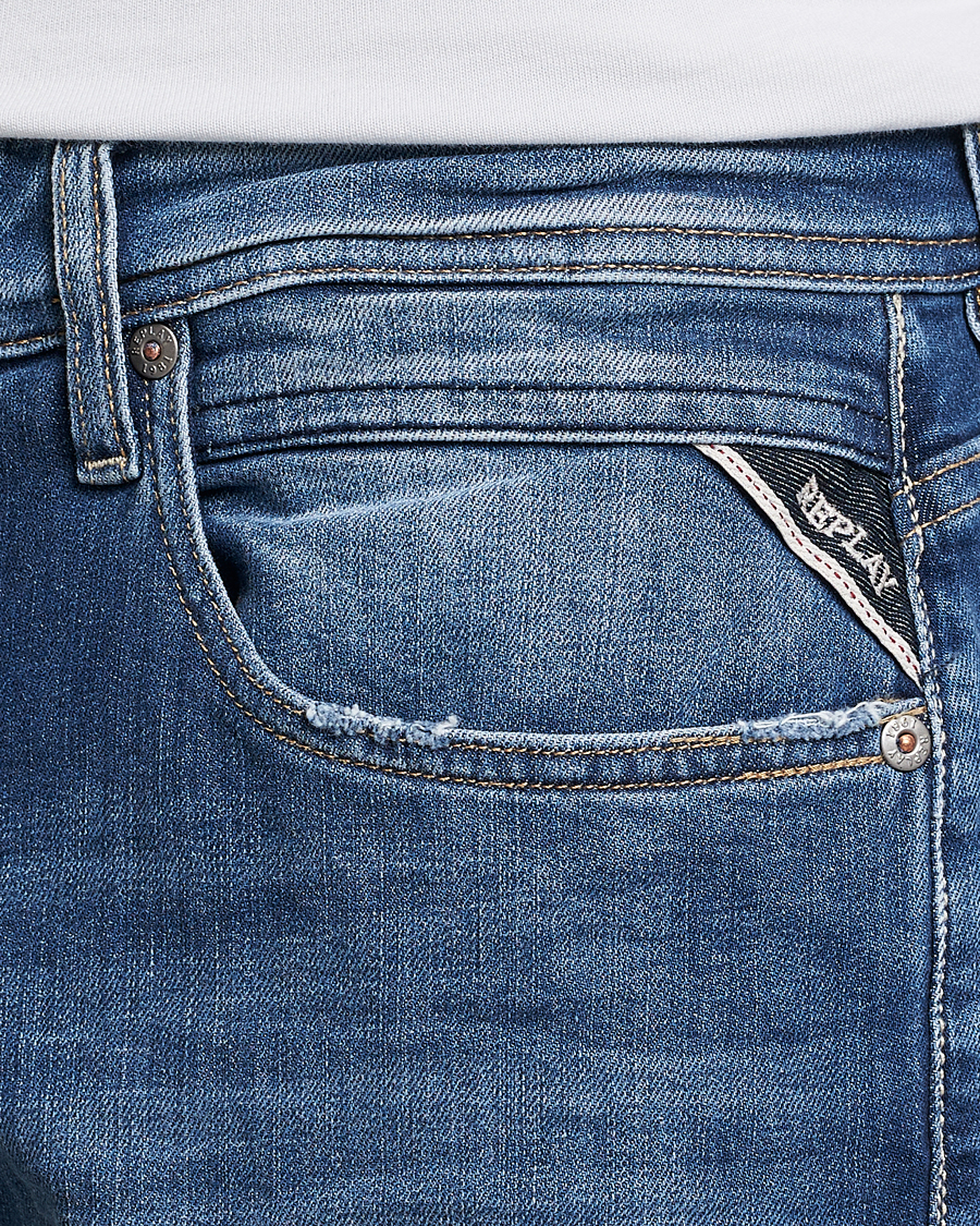 Homme | Jeans | Replay | Grover Straight Fit Stretch Jeans Medium Blue