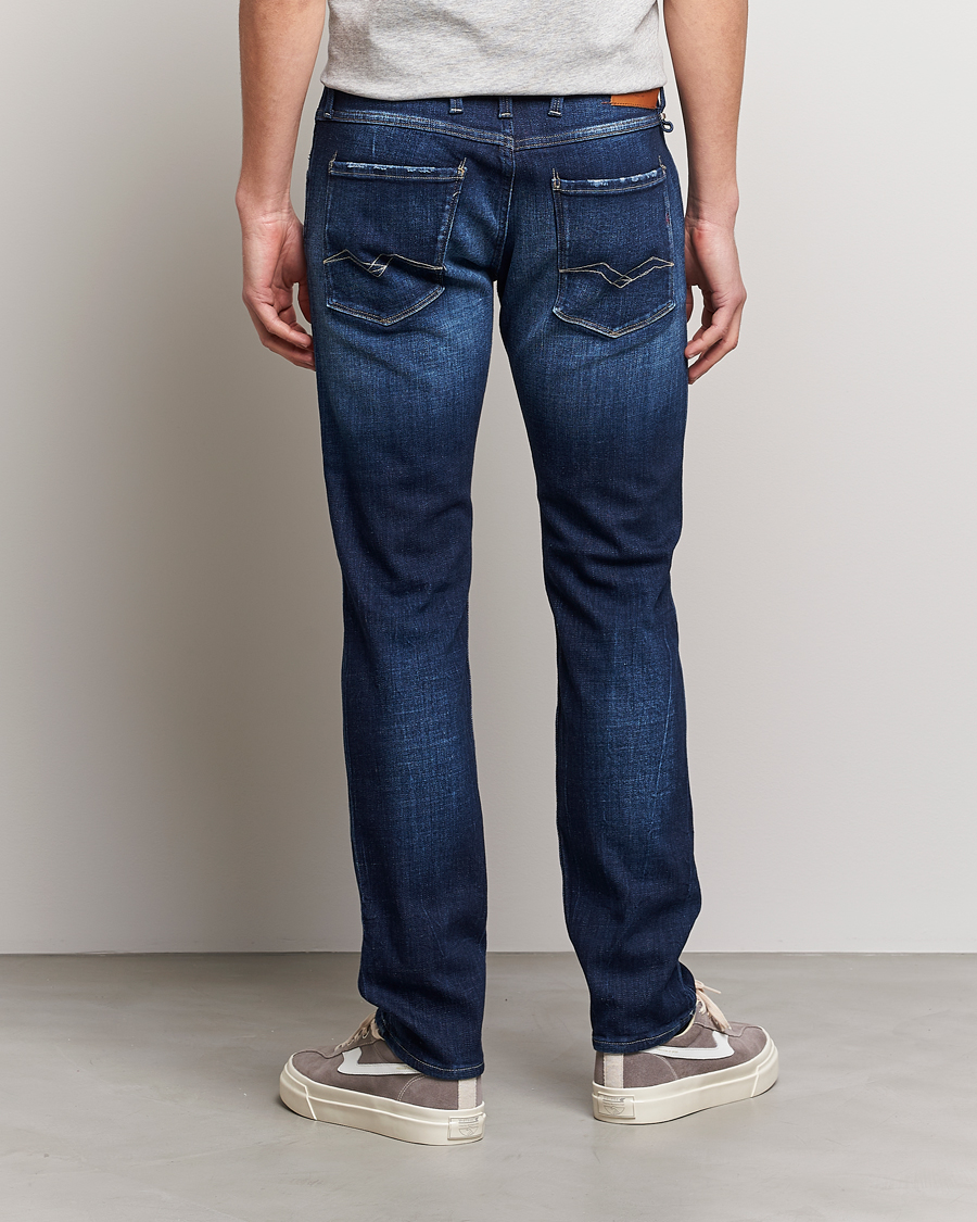 Homme | Jeans | Replay | Anbass Power Stretch 1 Year Wash Jeans Dark Blue