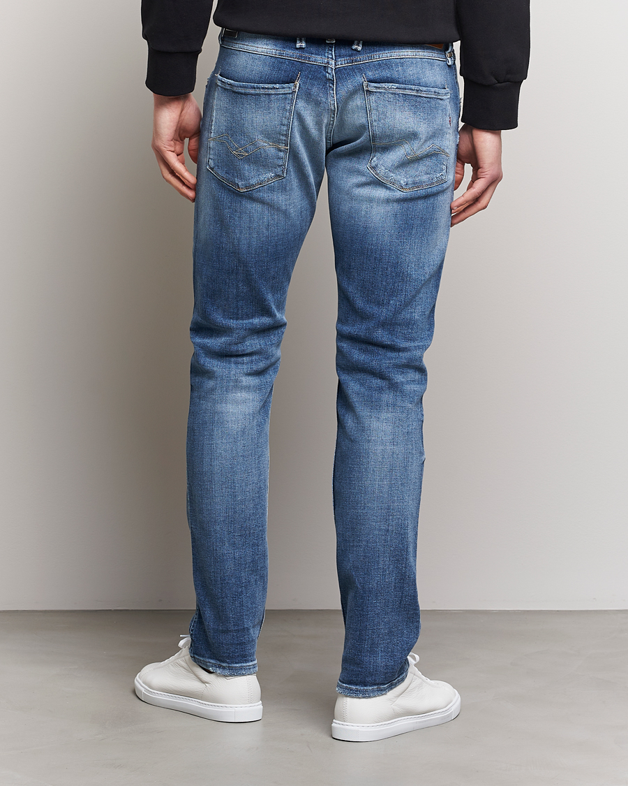 Homme | Jeans | Replay | Anbass Power Stretch 10 Year Wash Jeans Medium Blue
