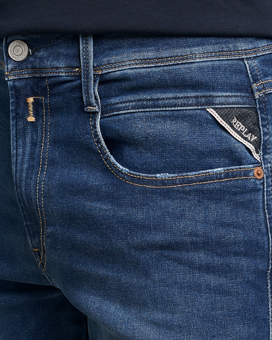 Homme | Jeans | Replay | Anbass Hyperflex Re-Used Jeans Dark Blue