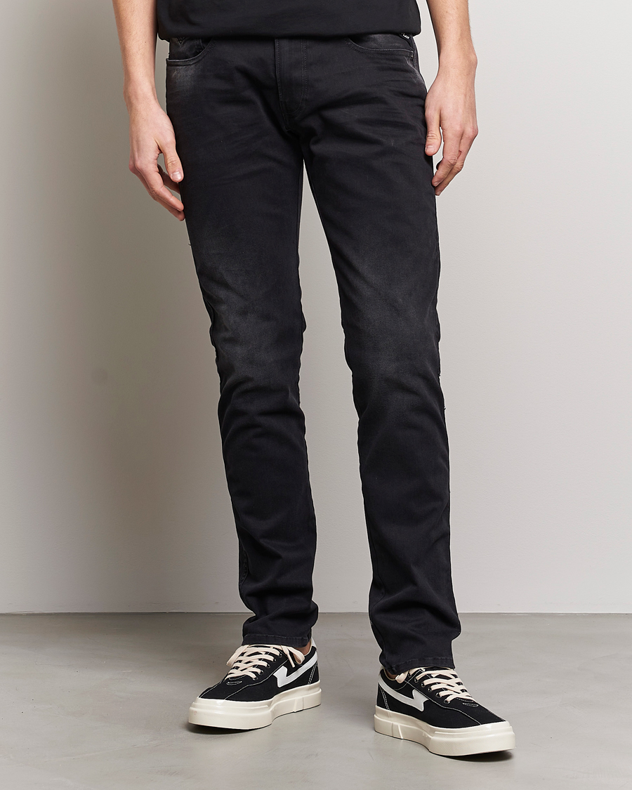 Homme | Jeans | Replay | Anbass Hyperflex Recyceled 360 Jeans Washed Black