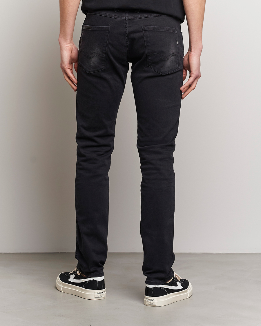 Homme | Jeans | Replay | Anbass Hyperflex Recyceled 360 Jeans Washed Black
