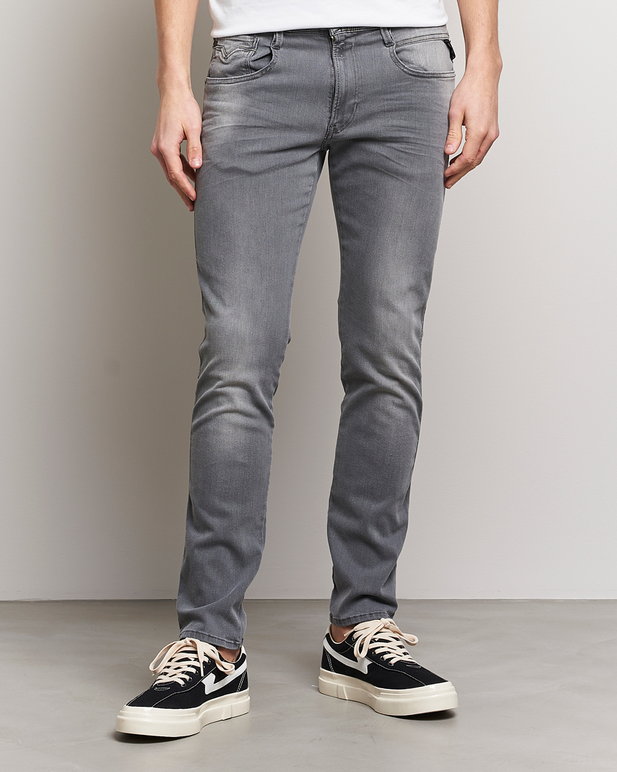 Homme | Jeans | Replay | Anbass Hyperflex Recyceled 360 Jeans Washed Grey