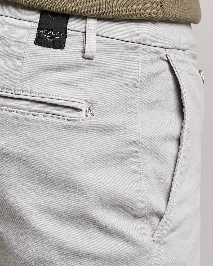 Homme | Shorts | Replay | Benni Hyperflex Shorts Chaulk Grey