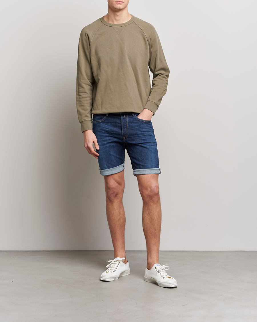 Homme | Shorts | Replay | RBJ901 Hyperflex Denim Shorts Dark Blue