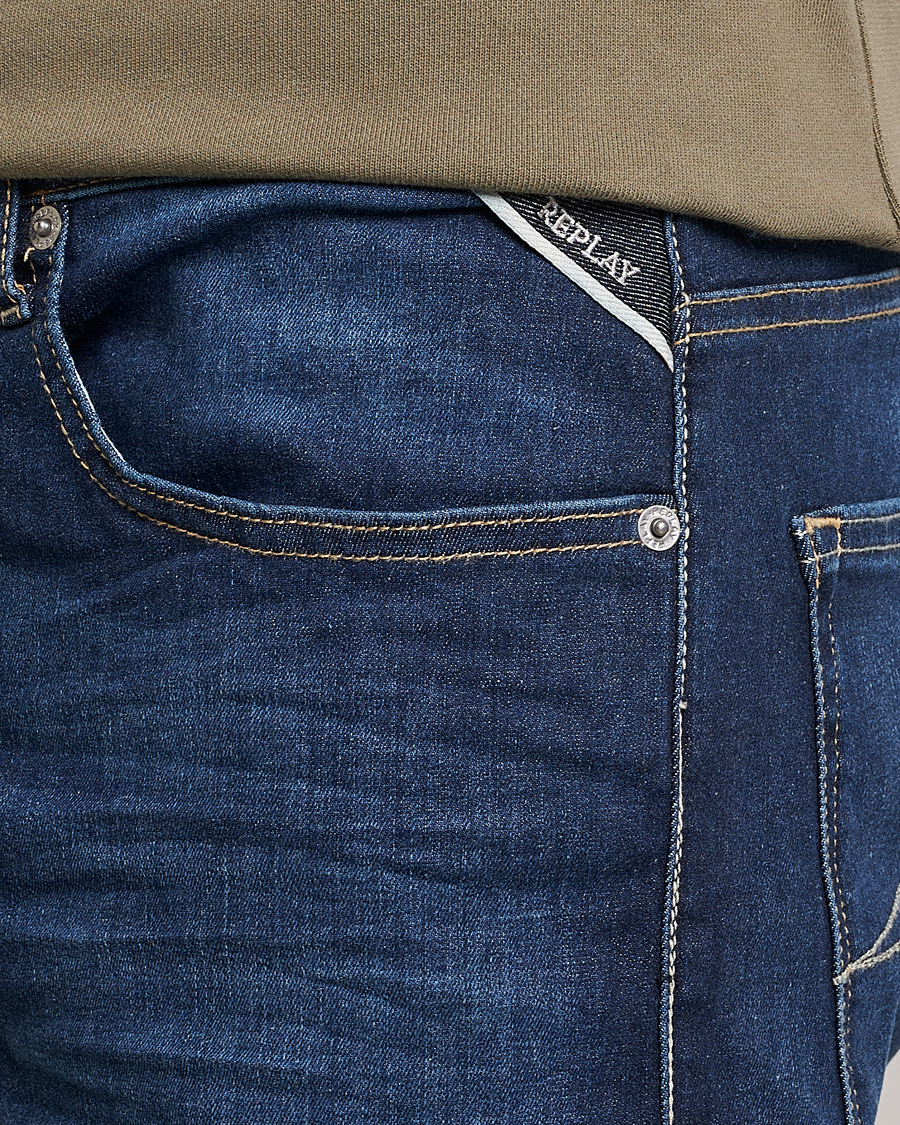 Homme | Shorts | Replay | RBJ901 Hyperflex Denim Shorts Dark Blue