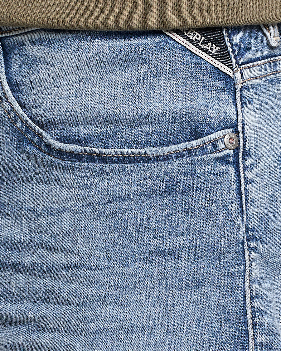 Homme | Shorts | Replay | RBJ901 Super Stretch Bio Denim Shorts Light Blue