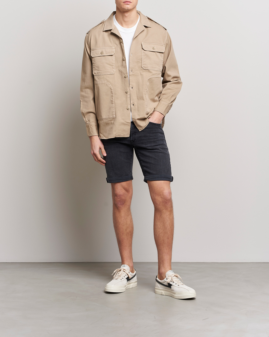 Homme | Shorts | Replay | RBJ901 Super Stretch Bio Denim Shorts Washed Black