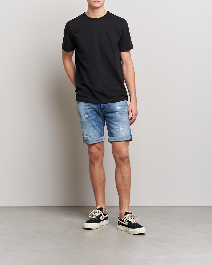 Homme | Shorts | Replay | RBJ901 Stretch 5 Year Wash Denim Shorts Medium Blue