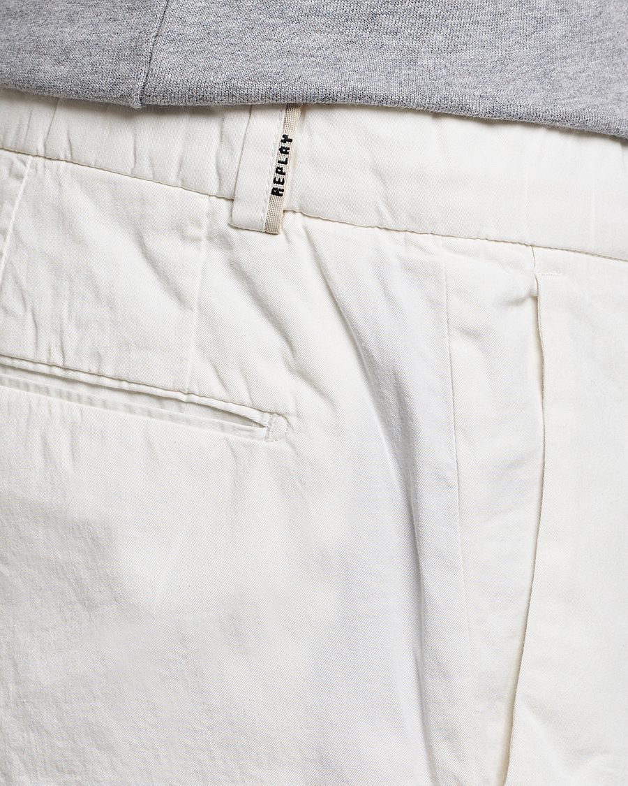 Homme | Pantalons | Replay | Sartoriale Comfort Stretch Chinos White