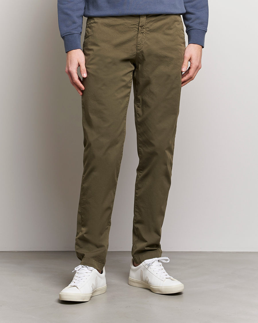 Homme | Pantalons | Replay | Sartoriale Comfort Stretch Chinos Dark Green