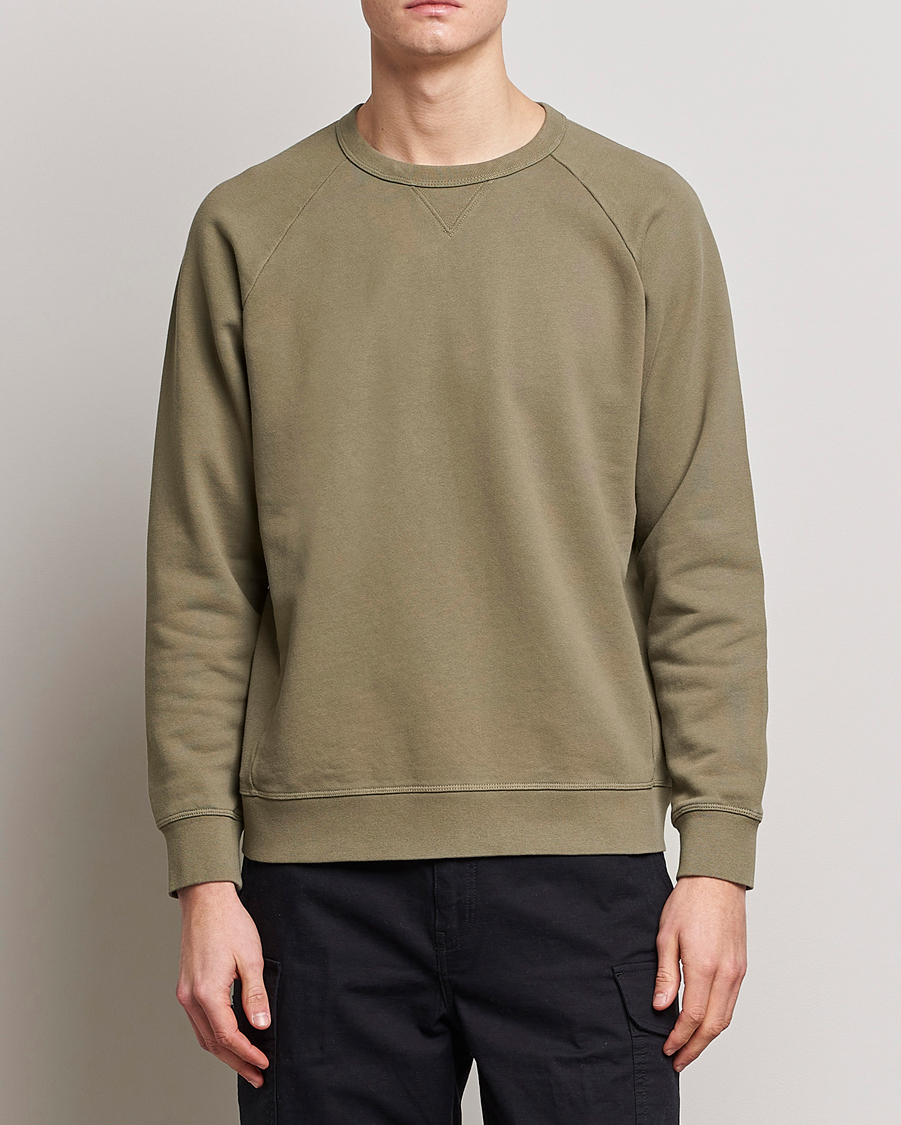 Homme | Pulls Et Tricots | Replay | Sartoriale Jersey Crew Neck Sweatshirt Sage Green