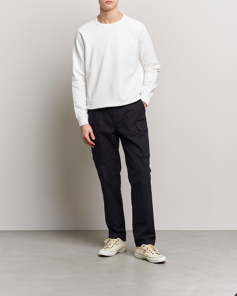 Homme | Pulls Et Tricots | Replay | Sartoriale Jersey Crew Neck Sweatshirt Chalk White