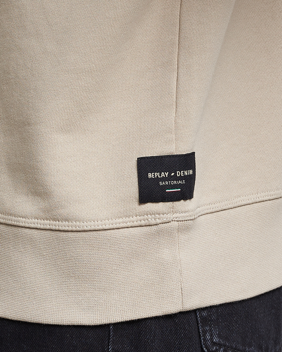 Homme | Pulls Et Tricots | Replay | Sartoriale Jersey Hoodie Cement