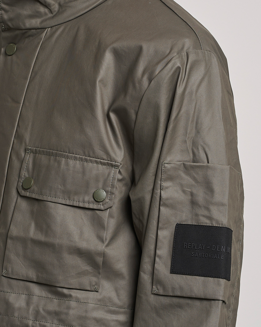 Homme | Manteaux Et Vestes | Replay | Sartoriale Coated Jacket Dark Green