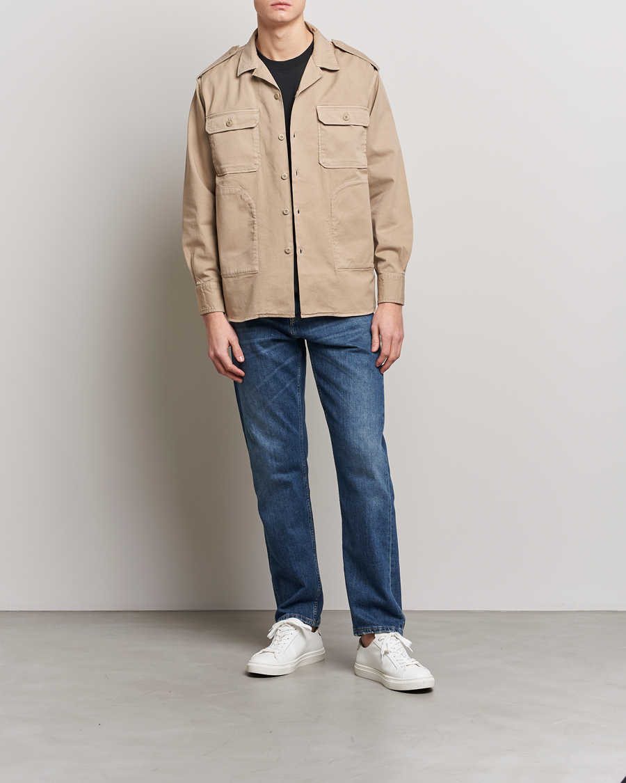 Homme | Chemises | Replay | Sartoriale Safari Overshirt Sand