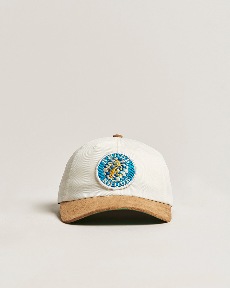 Homme | Rhude Suede Crest Cap Beige | Rhude | Suede Crest Cap Beige