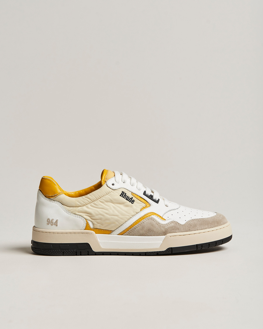 Homme | Rhude Racing Sneakers White/Beige | Rhude | Racing Sneakers White/Beige