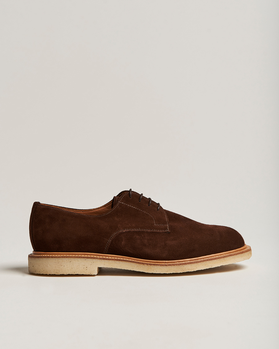 Homme | Sanders Archie Gibson Suede Derby Polo Snuff | Sanders | Archie Gibson Suede Derby Polo Snuff