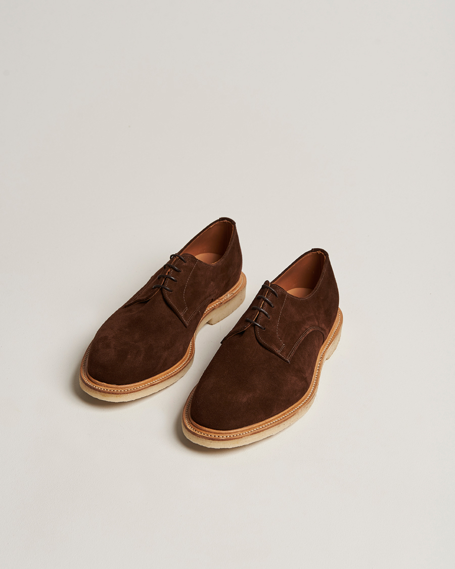Homme | Sanders Archie Gibson Suede Derby Polo Snuff | Sanders | Archie Gibson Suede Derby Polo Snuff