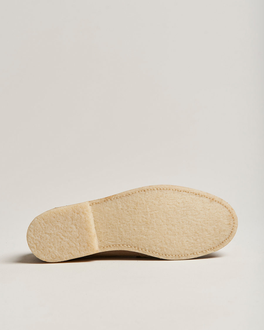 Homme | Sanders Edwin Unlined Suede Penny Loafer Milkshake | Sanders | Edwin Unlined Suede Penny Loafer Milkshake