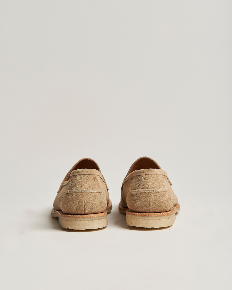 Homme | Sanders Edwin Unlined Suede Penny Loafer Milkshake | Sanders | Edwin Unlined Suede Penny Loafer Milkshake
