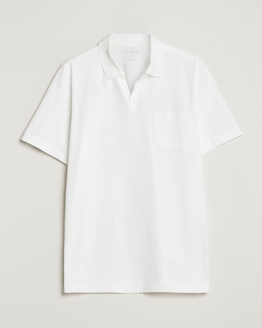 Homme | Polos | SEASE | Short Sleeve Jersey Polo White