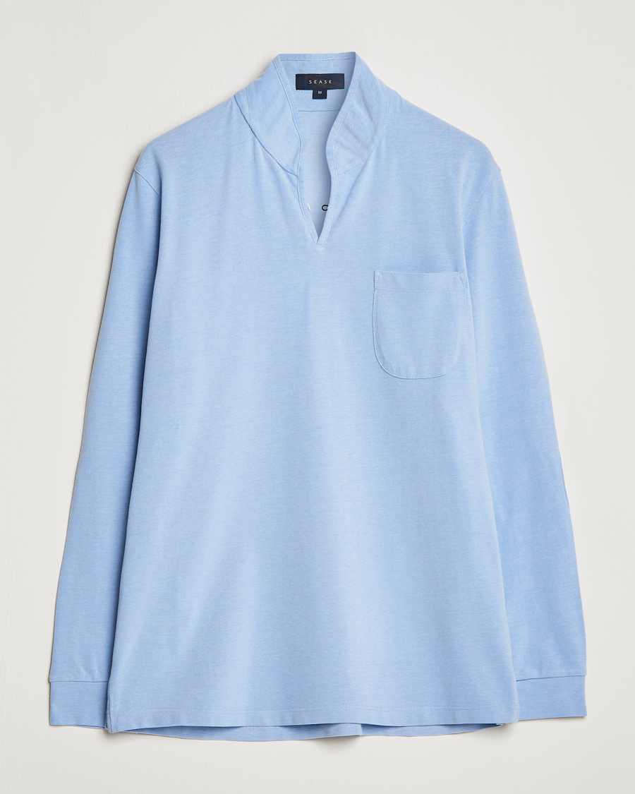 Homme | Pulls Et Tricots | SEASE | Elen Piquet Polo Light Blue