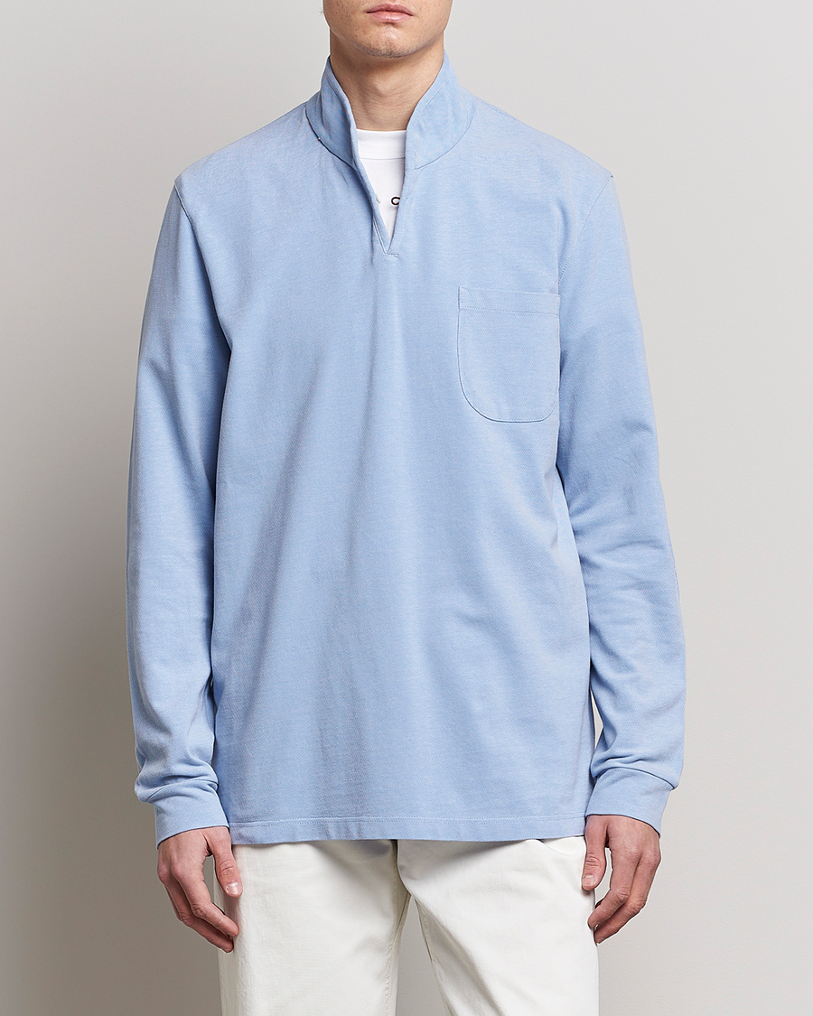 Homme | Pulls Et Tricots | SEASE | Elen Piquet Polo Light Blue