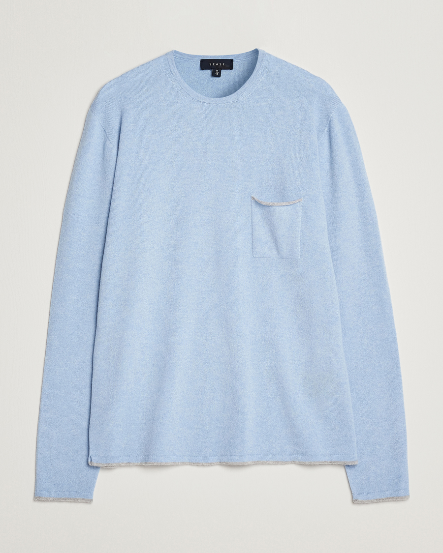 Homme | Pulls Et Tricots | SEASE | Shore 2.0 Cashmere Pullover Sky Blue