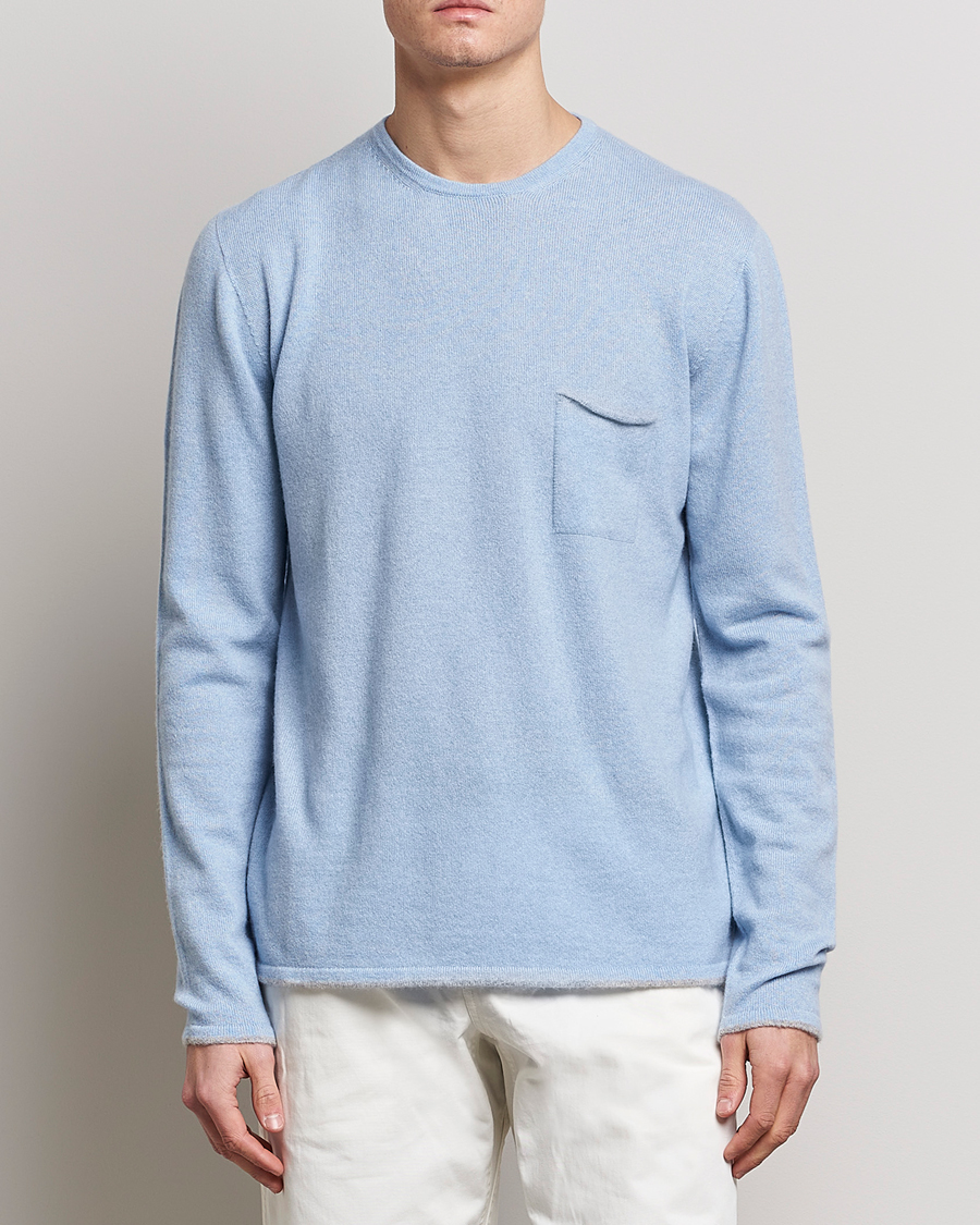 Homme | Pulls Et Tricots | SEASE | Shore 2.0 Cashmere Pullover Sky Blue