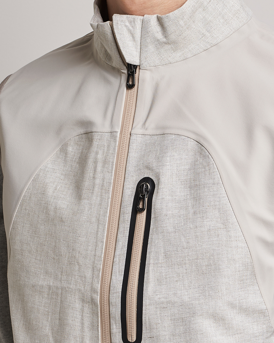 Homme | Gilets | SEASE | V-8 Linen Gilet Light Beige