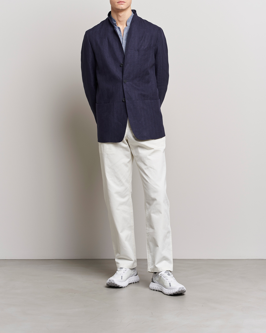 Homme | Blazers | SEASE | Elen Linen Blazer Navy