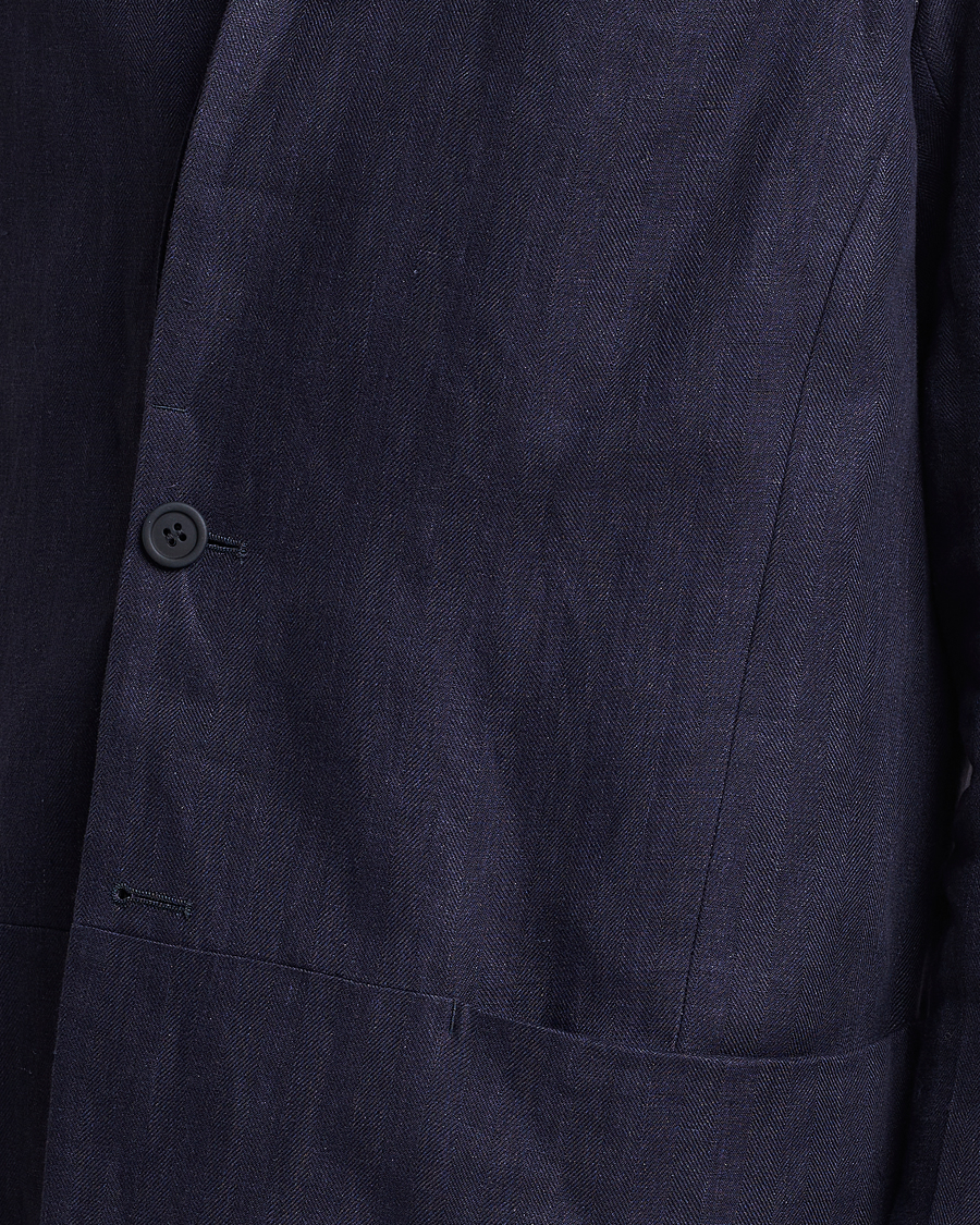 Homme | Blazers | SEASE | Elen Linen Blazer Navy