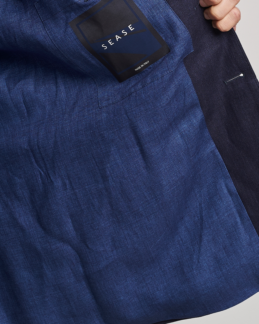 Homme | Blazers | SEASE | Elen Linen Blazer Navy