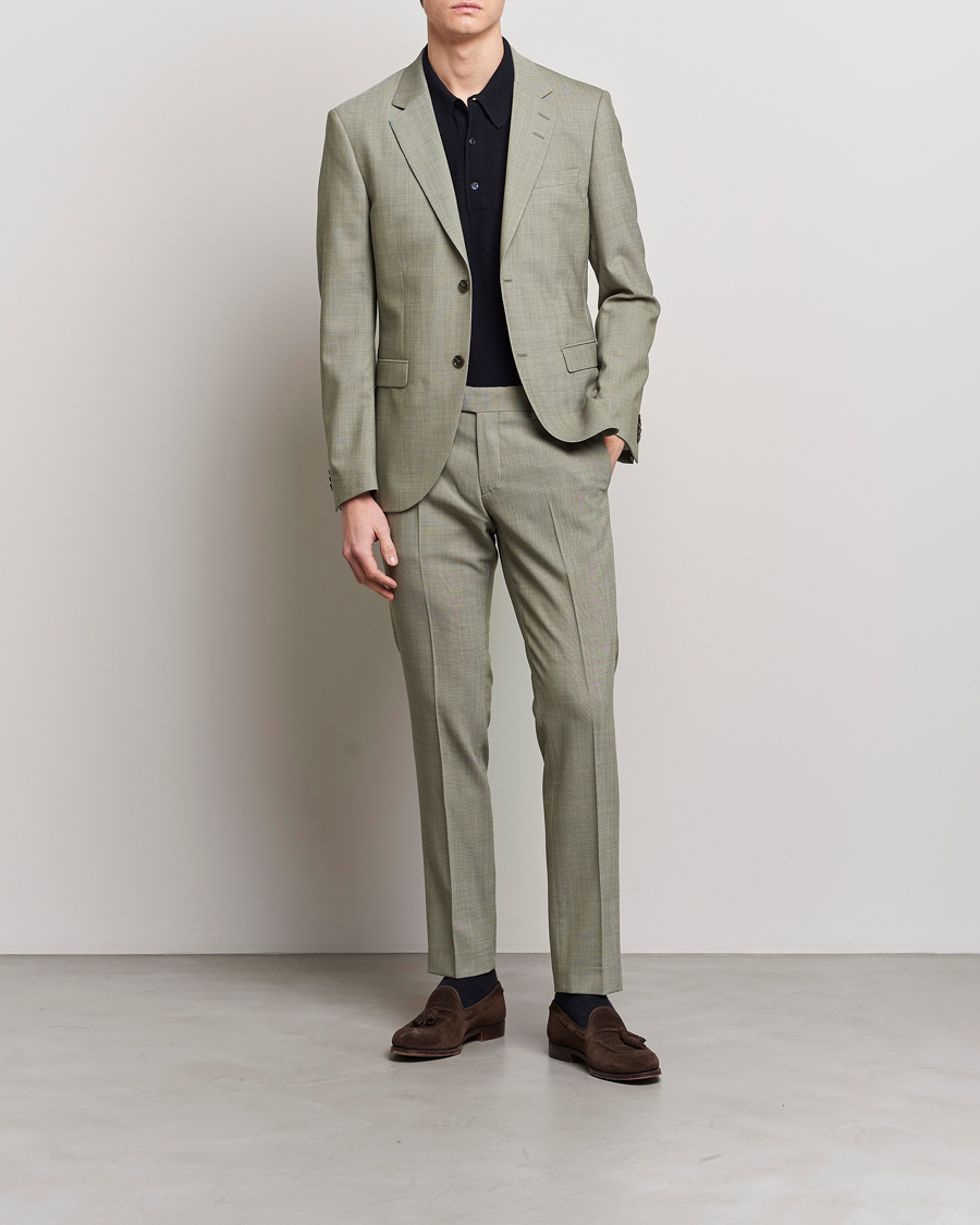 Homme | Blazers | Tiger of Sweden | Jamonte Wool Blazer Uniform Green